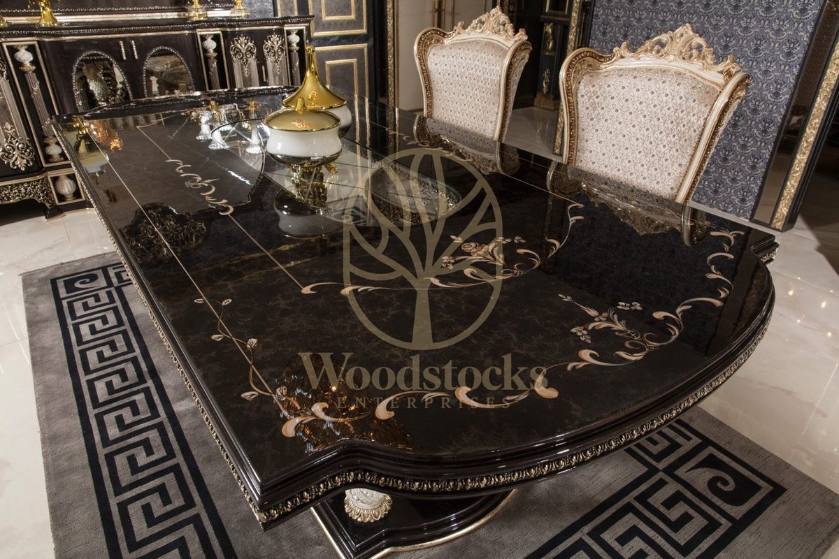 Teak Monaco Charcoal and Silver Dining Set, view 5