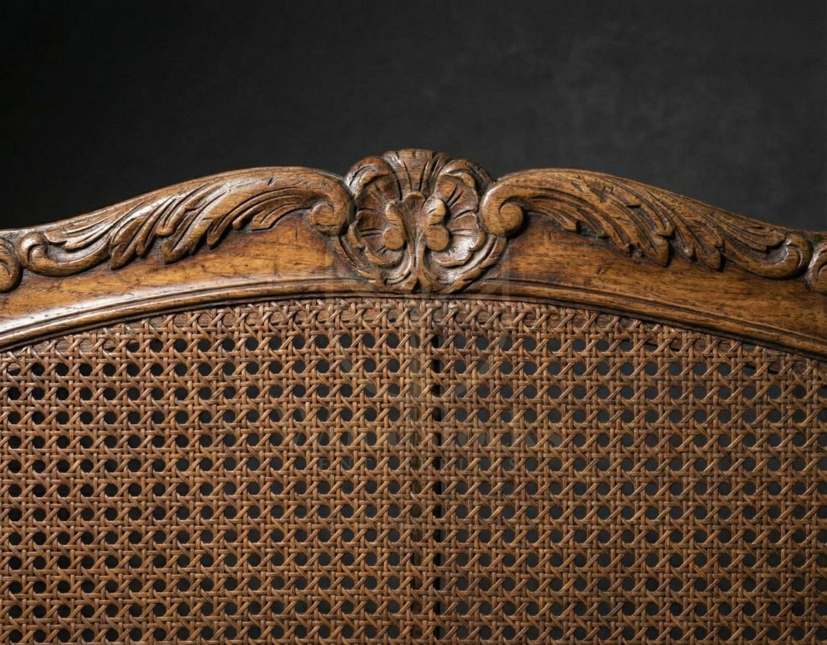 Royal Hand Carved Teak Bourgogne Louis XV Settee, Saharanpur, view 3
