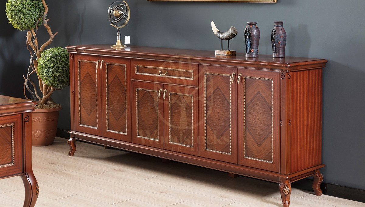 Royal Nizva Hand Carved Teak Office Table, Saharanpur, view 4