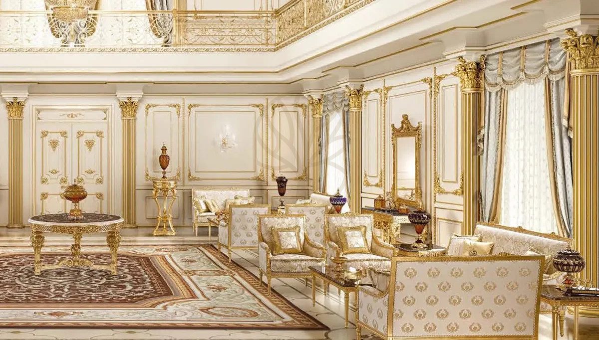 Royal Qatar Majlis Hand Carved Teak Sofa Set, Saharanpur, Sofa Set