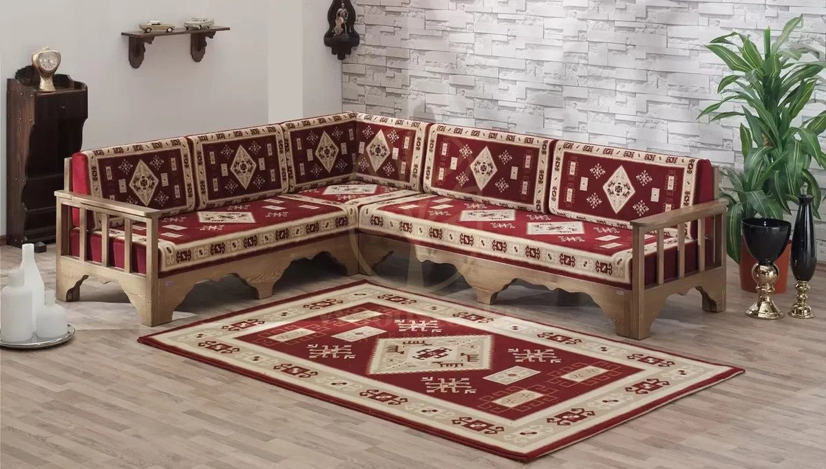 Royal Saray Hand Carved Teak Sofa Set, Saharanpur, view 3