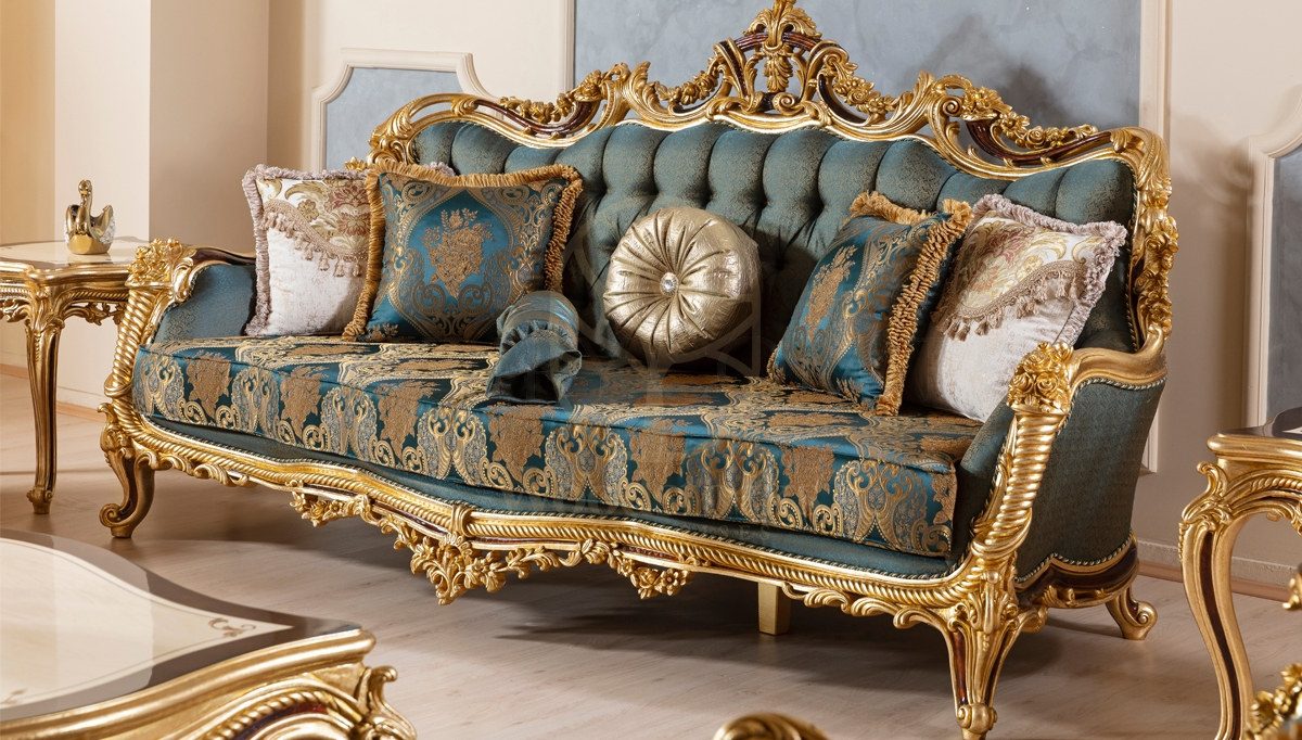 Royal Gazel Hand Carved Teak Sofa Set, Saharanpur, view 4
