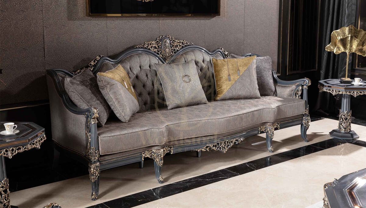 Royal Hamidiye Hand Carved Teak Sofa Set, Saharanpur, view 6