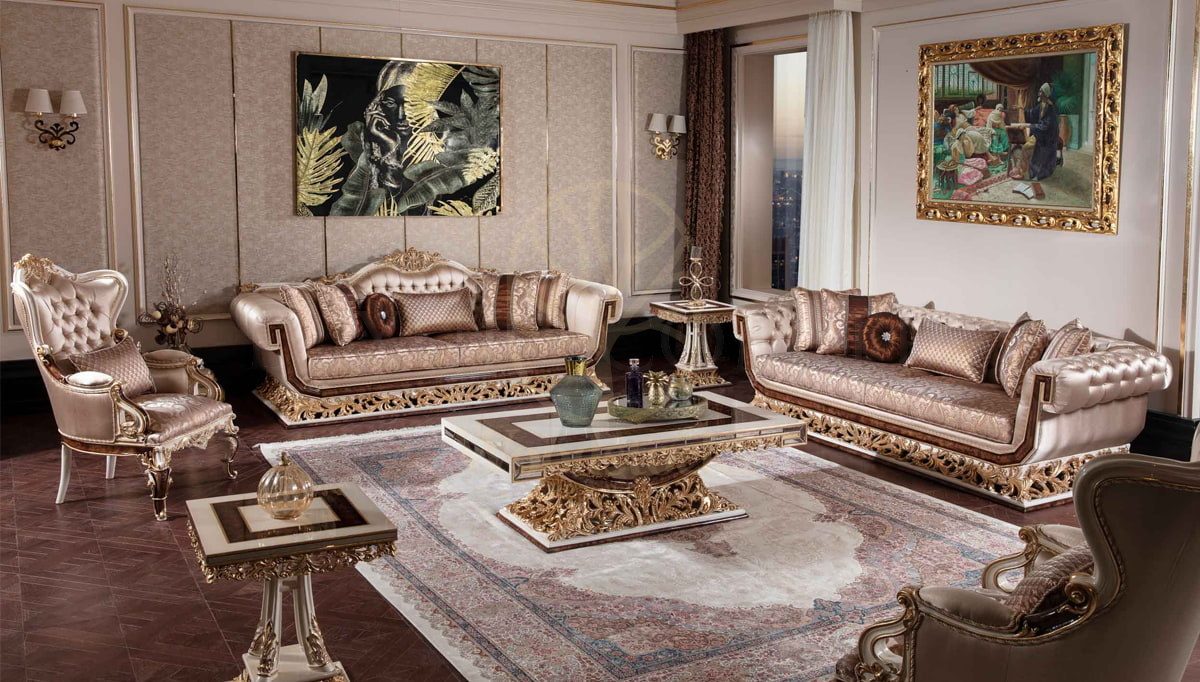 Royal Eritre Bronze Hand Carved Teak Sofa Set, Saharanpur, Sofa Set