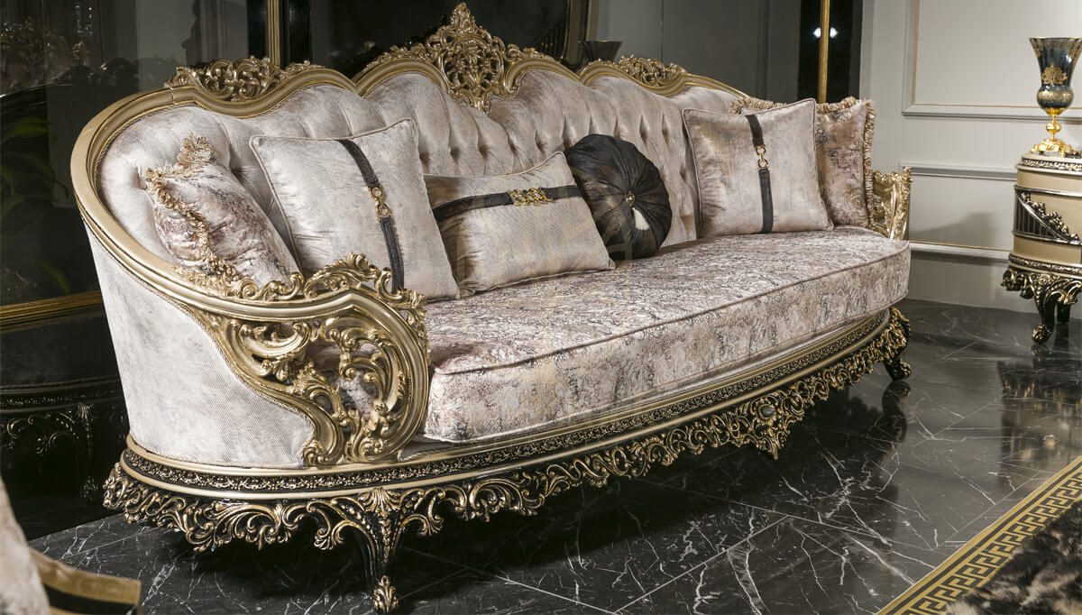 Royal Freesia Hand Carved Teak Sofa Set, Saharanpur, view 4