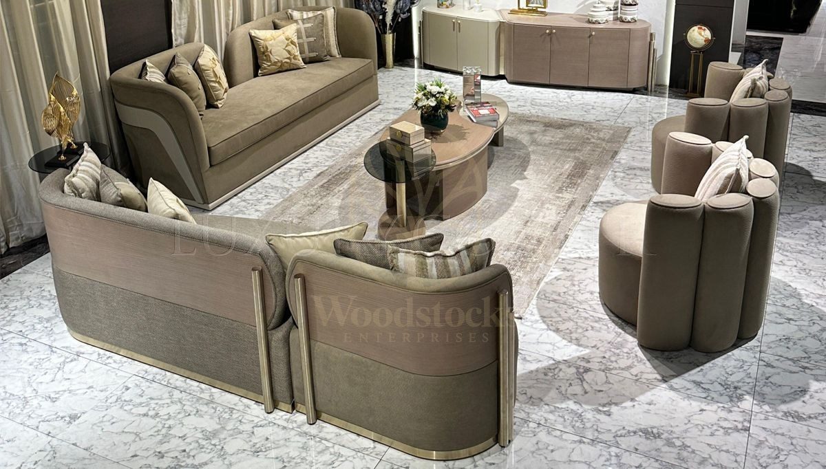 Luxury Aldina Handcrafted Teak Sofa Set, Saharanpur, view 2