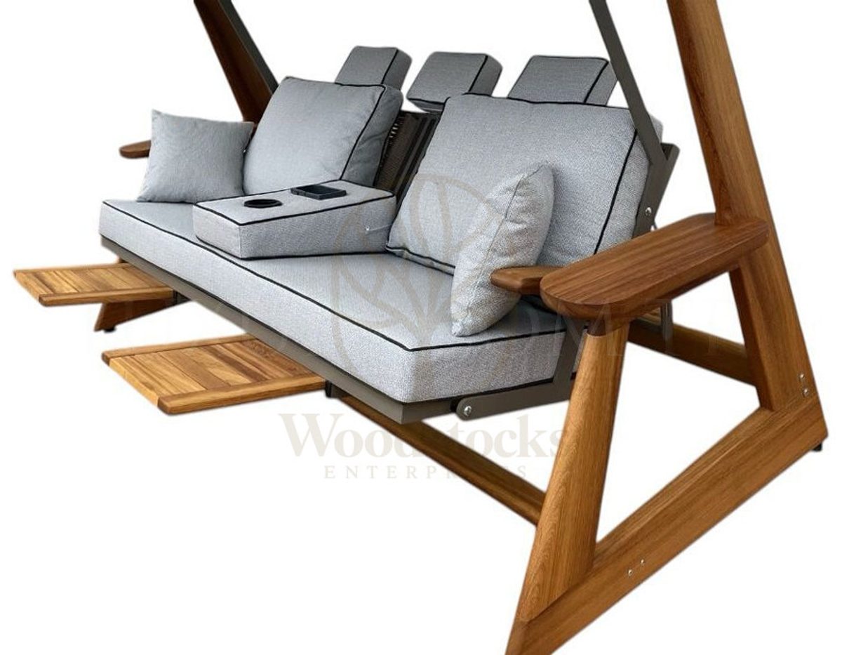 Luxury Bodrum Handcrafted Teak Swing Jhula, Saharanpur, view 4