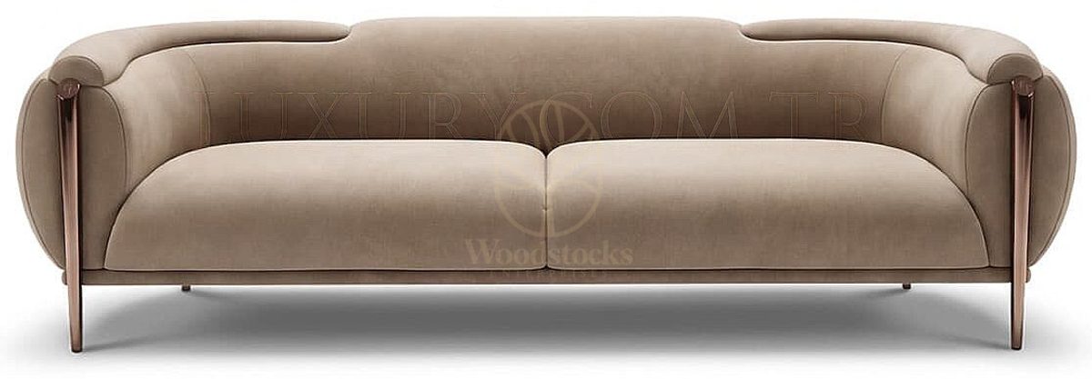 Luxury Kardelen Brown Handcrafted Teak Sofa Set, Saharanpur, view 4
