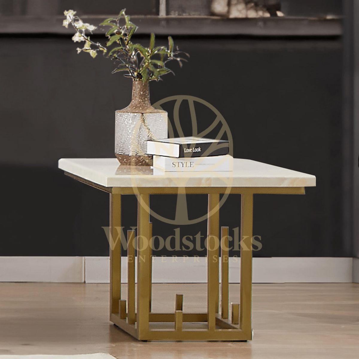 Contemporary Corner Table, End Table / Corner Table