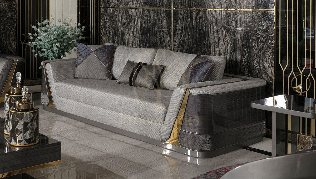 Luxury Ikonas Handcrafted Teak Sofa Set, Saharanpur, view 2