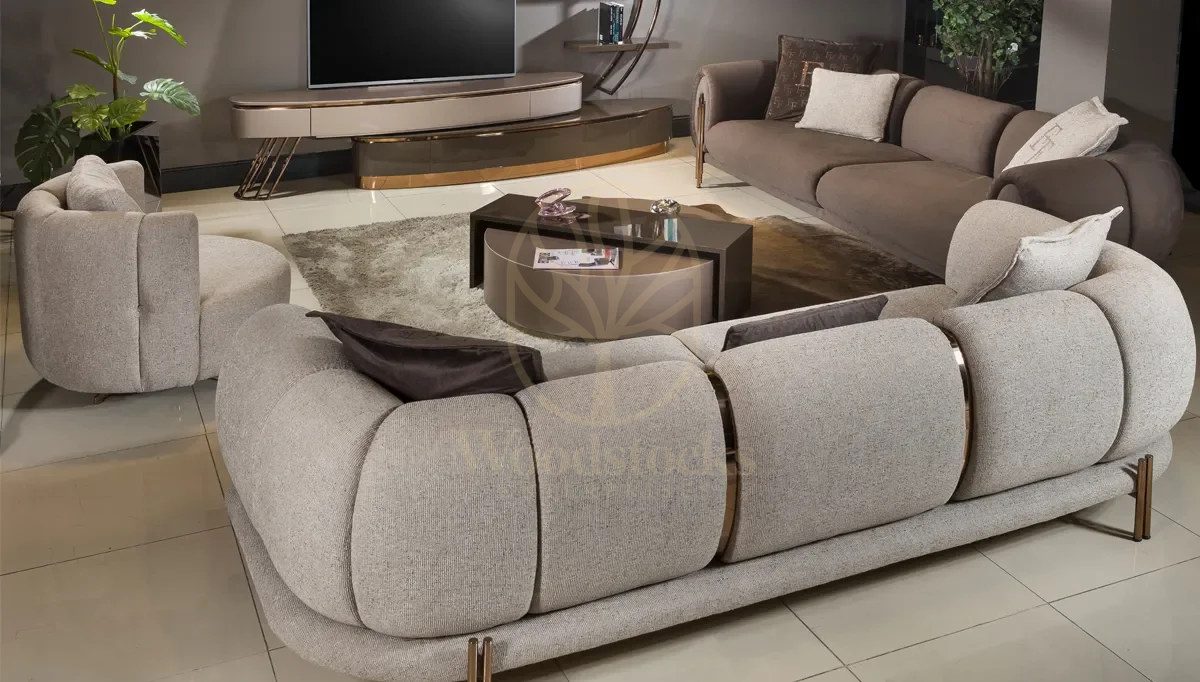 Luxury Rafale Handcrafted Teak Sofa Set, Saharanpur, Sofa Set