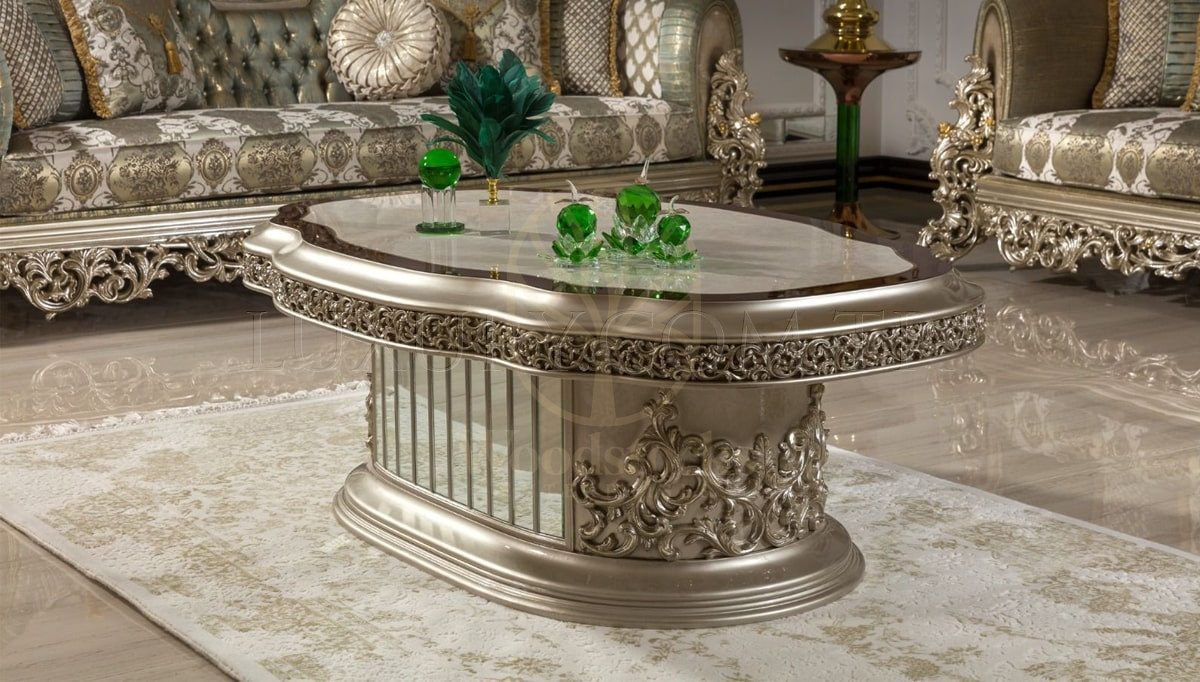 Royal Haseki Hand Carved Teak Sofa Set, Saharanpur, view 8