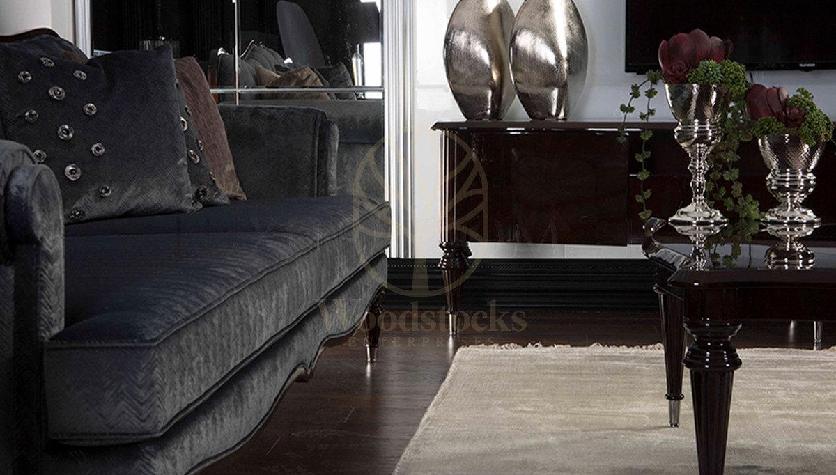 Luxury Sentinus Art Deco Handcrafted Teak Sofa Set, Saharanpur, view 4
