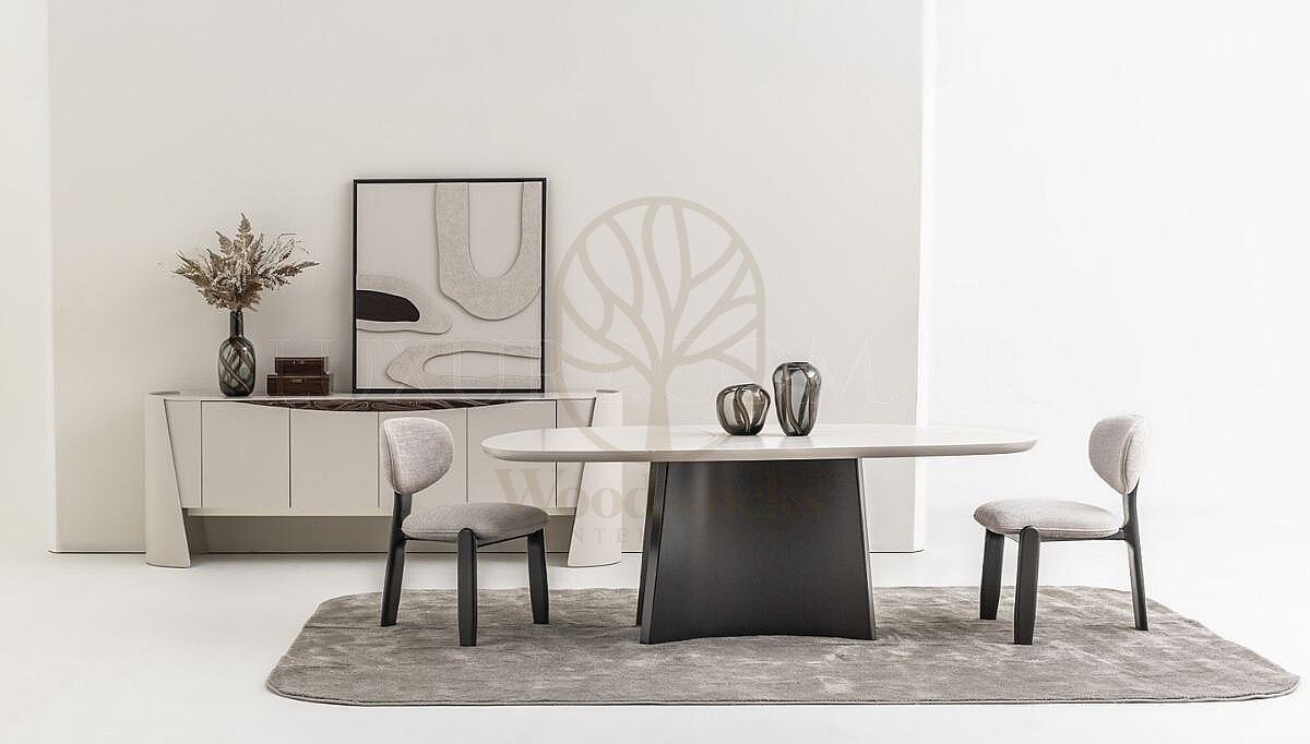 Luxury Challenger Handcrafted Teak Dining Table Set, Saharanpur, view 2