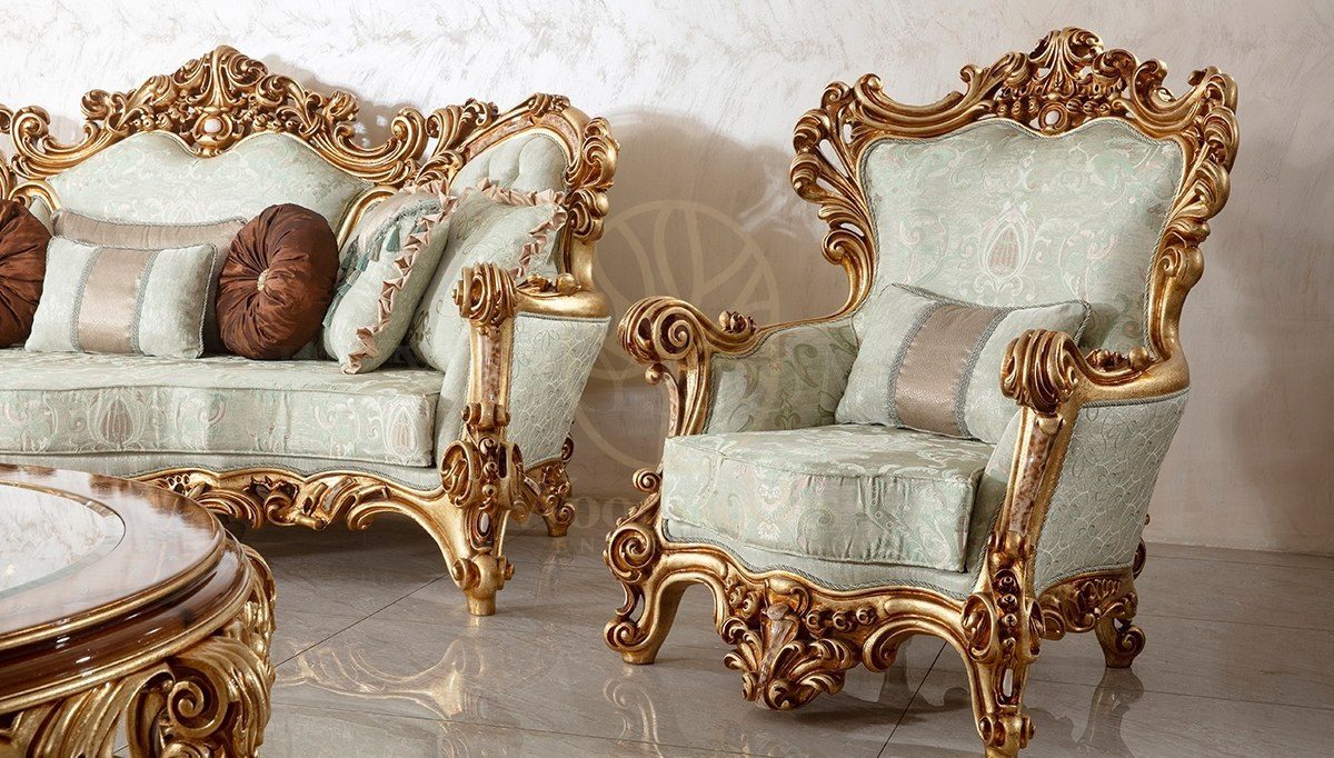 Royal Sultan Hand Carved Teak Sofa Set II, Saharanpur, view 4