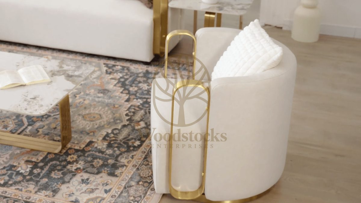 Luxury Gold Living Room Chair II, view 4