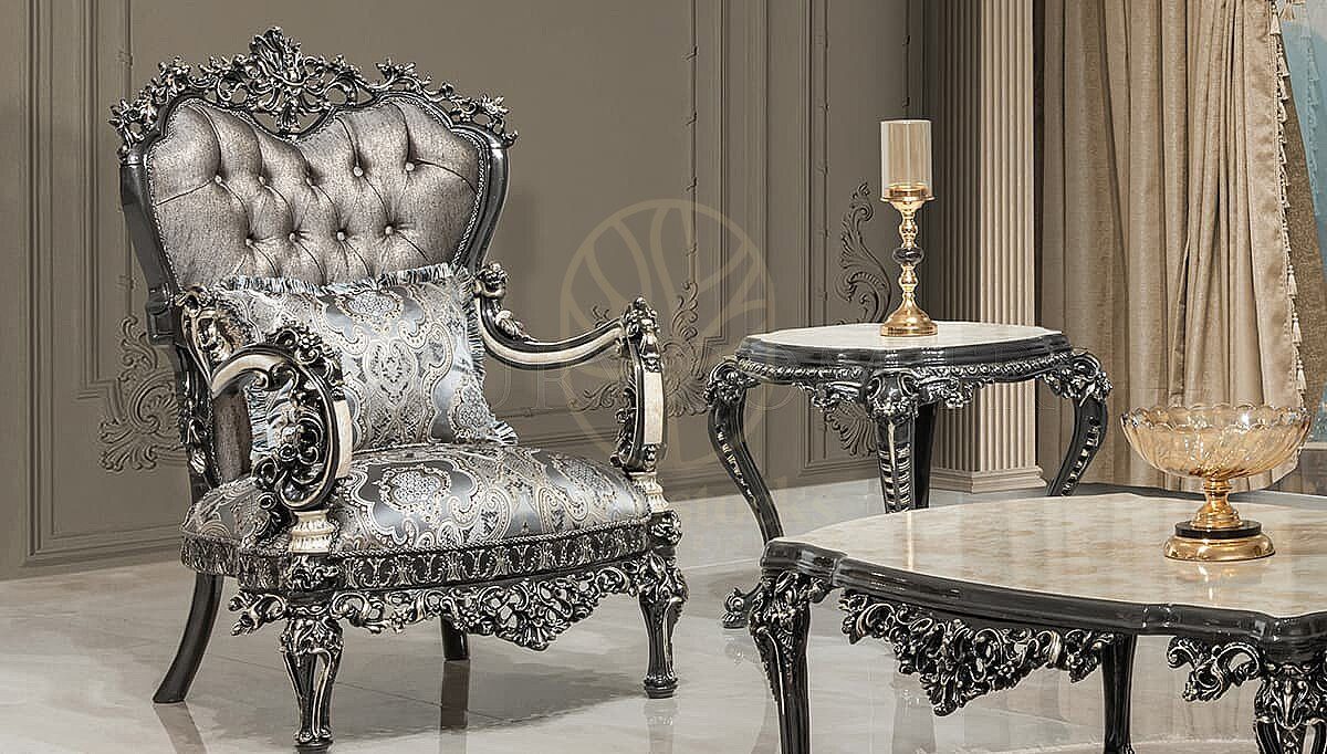 Royal Adelmo Hand Carved Teak Sofa Set, Saharanpur, view 3