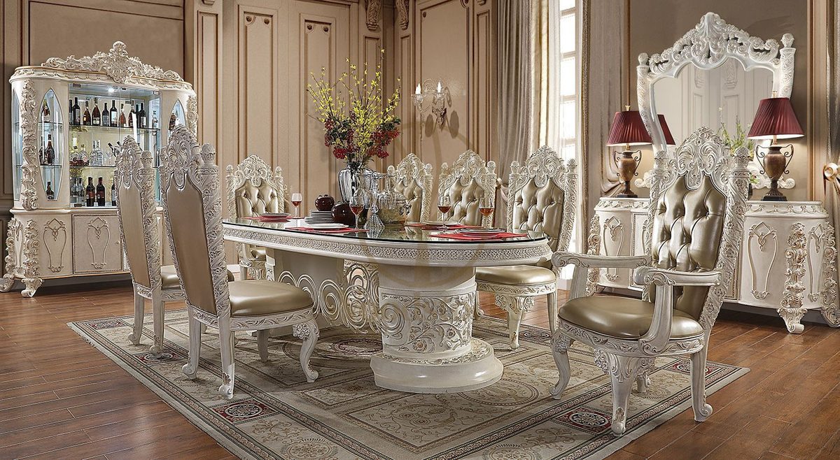 Teak Royal Gold Dining Table, Dining Table
