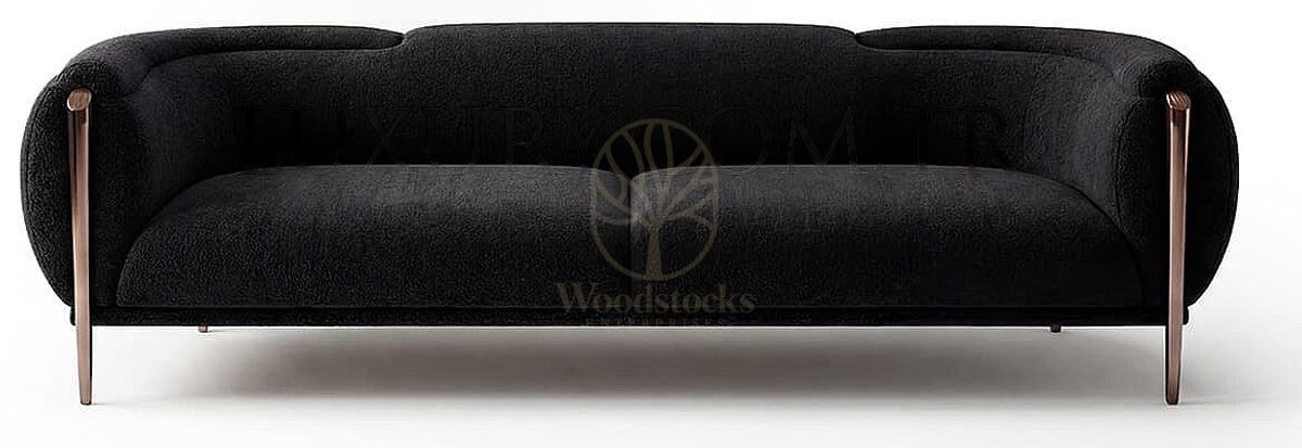 Luxury Nerisa Black Handcrafted Teak Sofa Set, Saharanpur, view 3