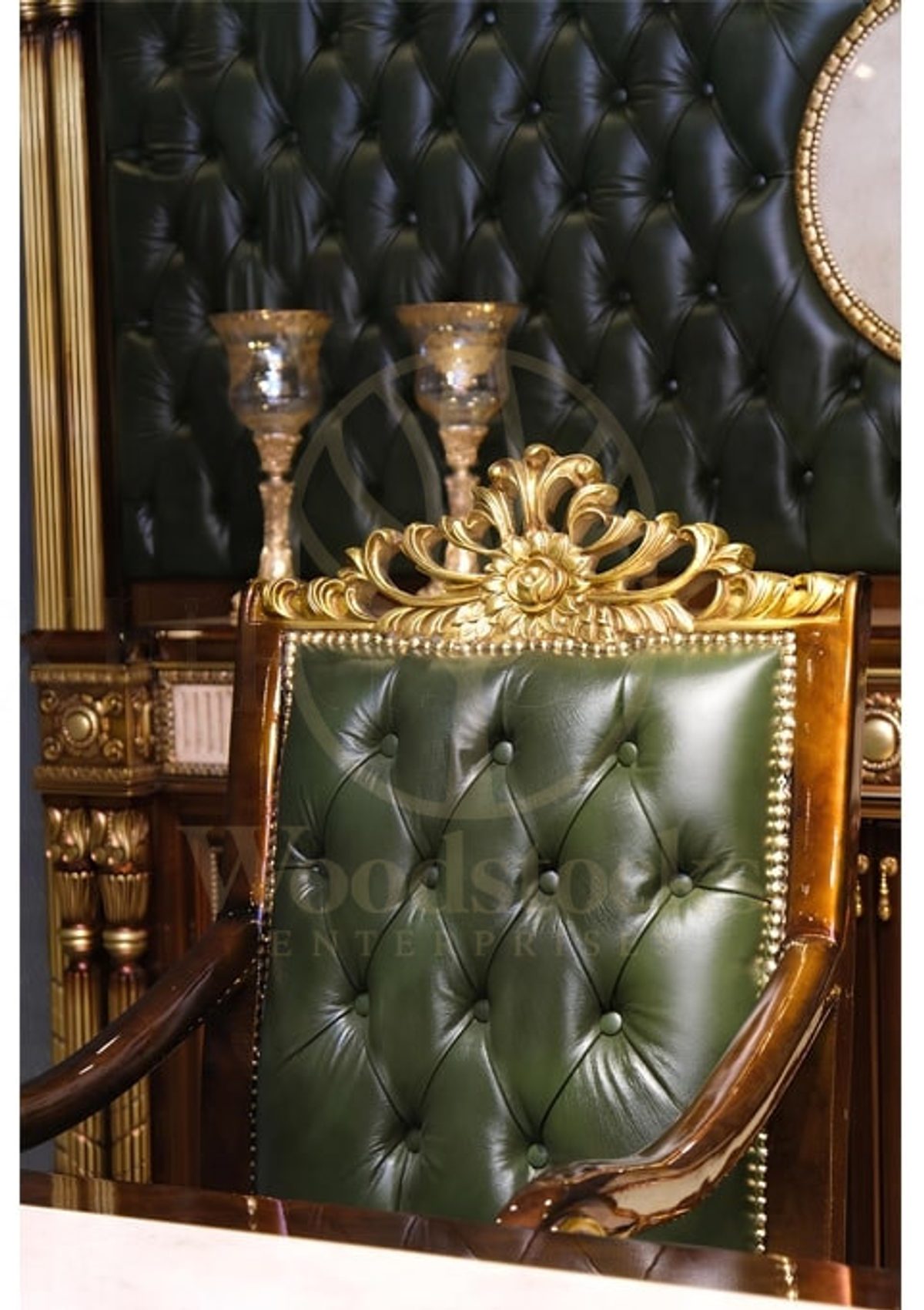 Royal Hatem Hand Carved Teak Office Table, Saharanpur, view 5