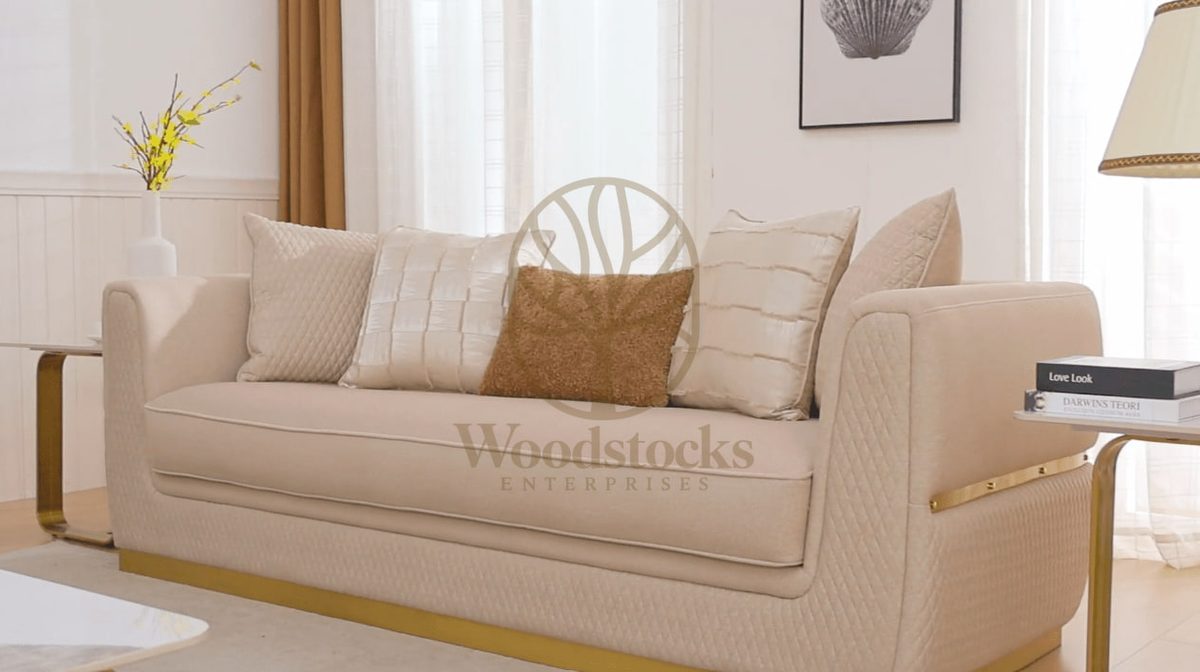 Teak Regal Gold Sofa Set, view 4