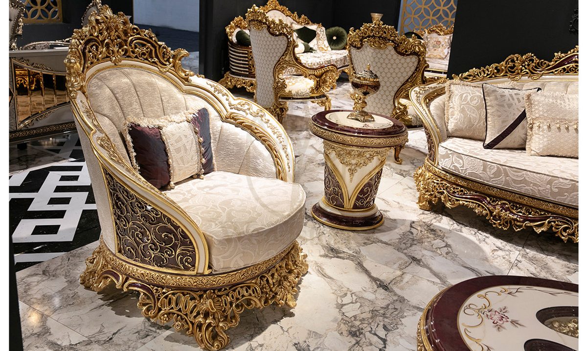 Royal Kopenhag Hand Carved Teak Sofa Set, Saharanpur, view 3