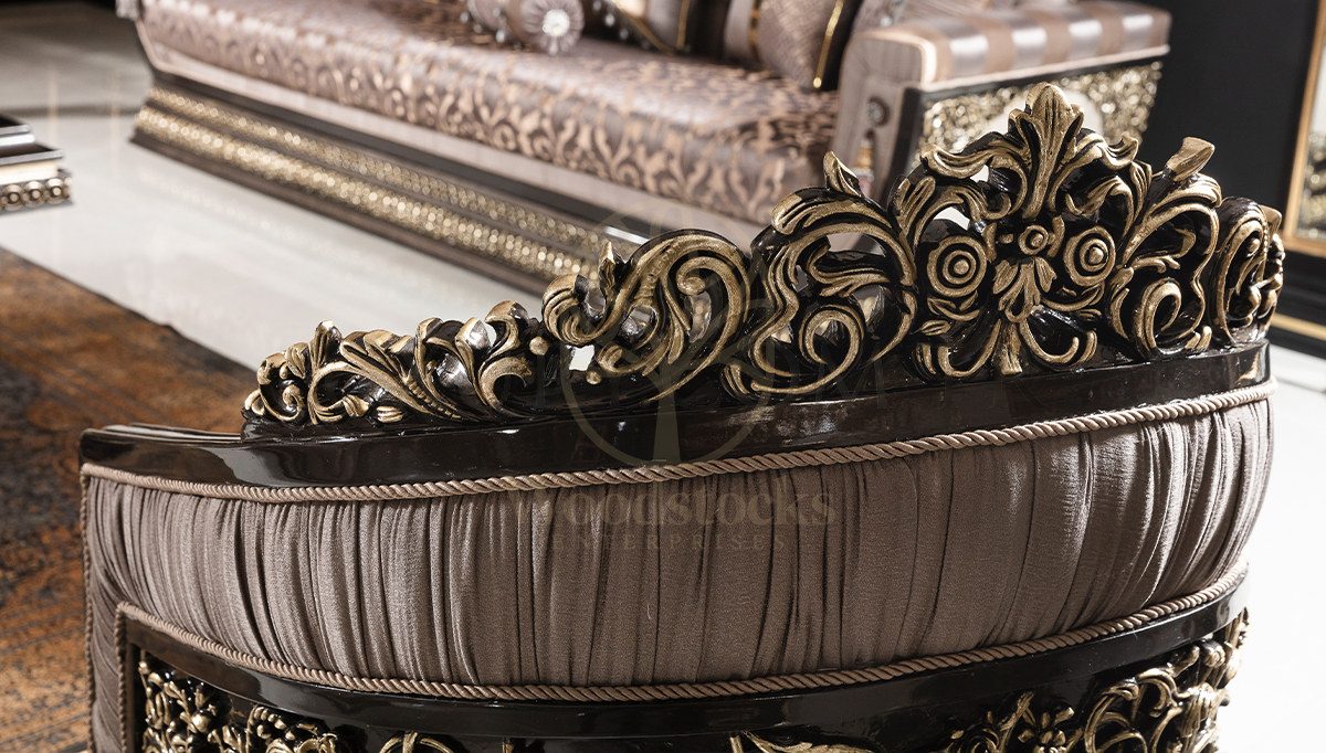 Royal Nazende Hand Carved Teak Sofa Set II, Saharanpur, view 6