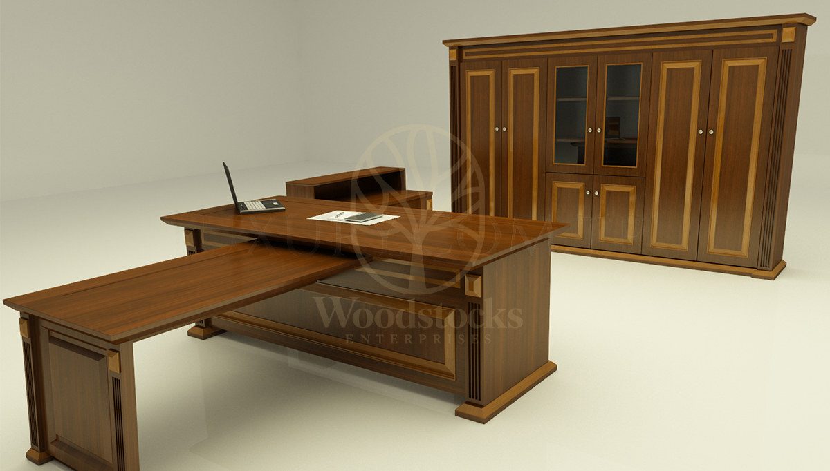 Royal Norassa Bronze Hand Carved Teak Office Table, Saharanpur, Office & Study Table