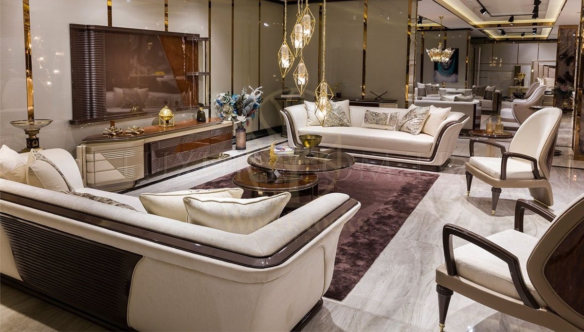Luxury Dakota Handcrafted Teak Sofa Set, Saharanpur, Sofa Set