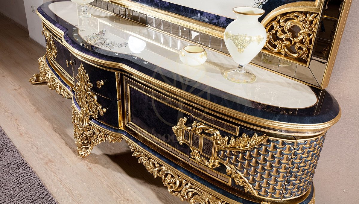 Royal Dubai Hand Carved Teak TV Cabinet, Saharanpur, view 4