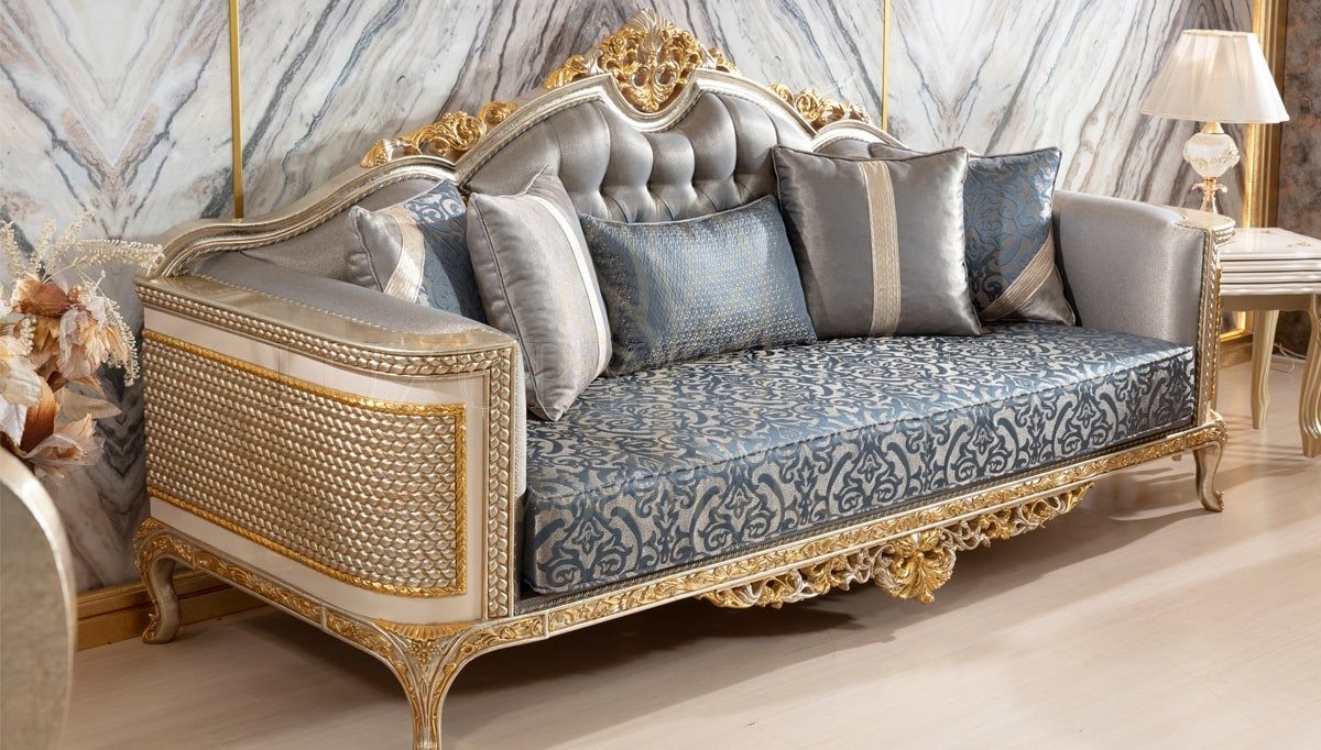 Royal Elmas Hand Carved Teak Sofa Set, Saharanpur, view 4