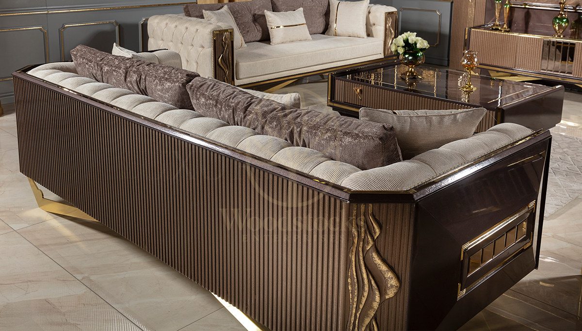 Luxury Valentin Handcrafted Teak Sofa Set, Saharanpur, view 9