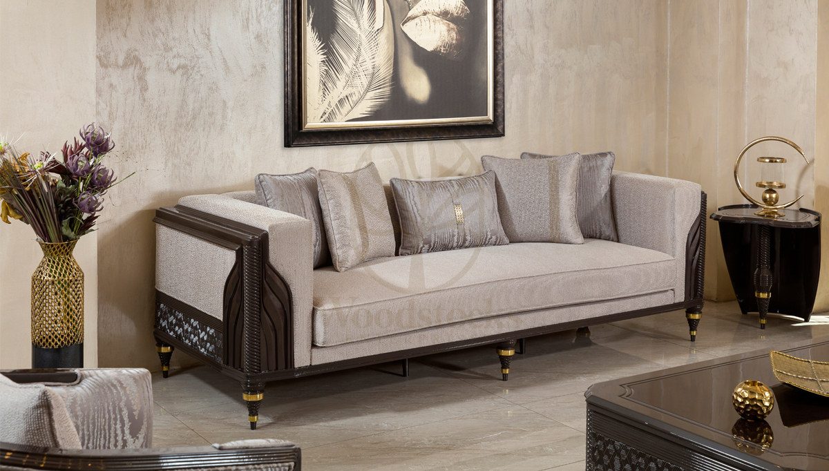 Luxury Lenora Handcrafted Teak Sofa Set, Saharanpur, view 3
