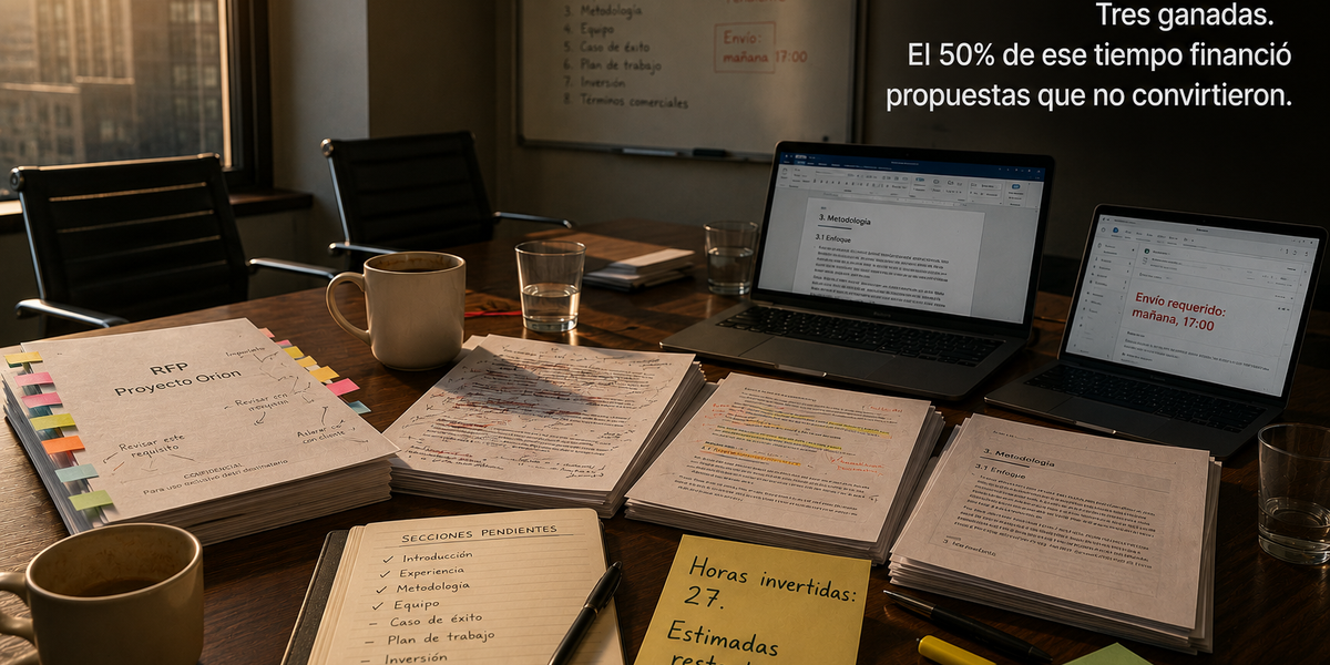 Generación automatizada de propuestas RFP con IA: del template al deal en horas