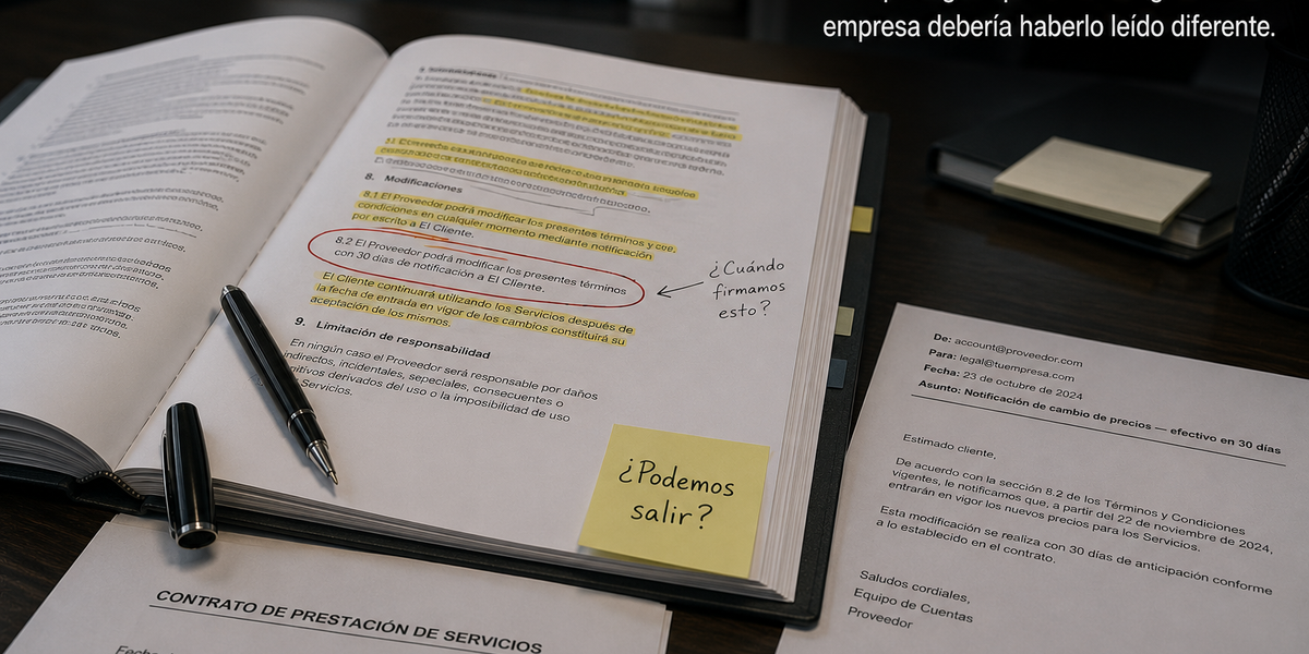 Negociar contratos con proveedores de IA: cláusulas críticas y red flags