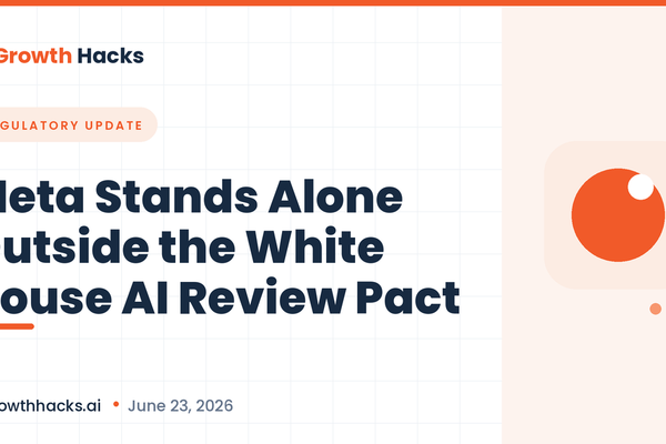 Meta Stands Alone Outside the White House AI Review Pact