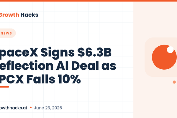SpaceX Signs $6.3B Reflection AI Deal as SPCX Falls 10%