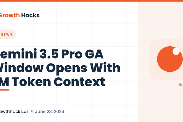 Gemini 3.5 Pro GA Window Opens With 2M Token Context