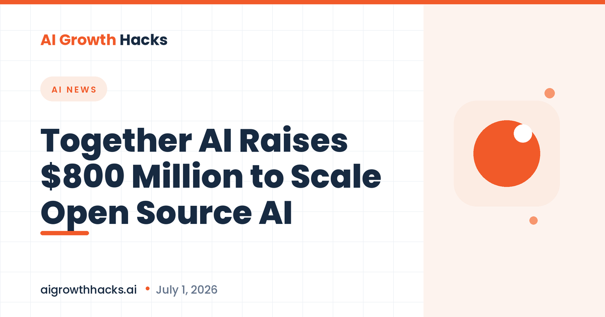 Together AI Raises $800 Million to Scale Open Source AI