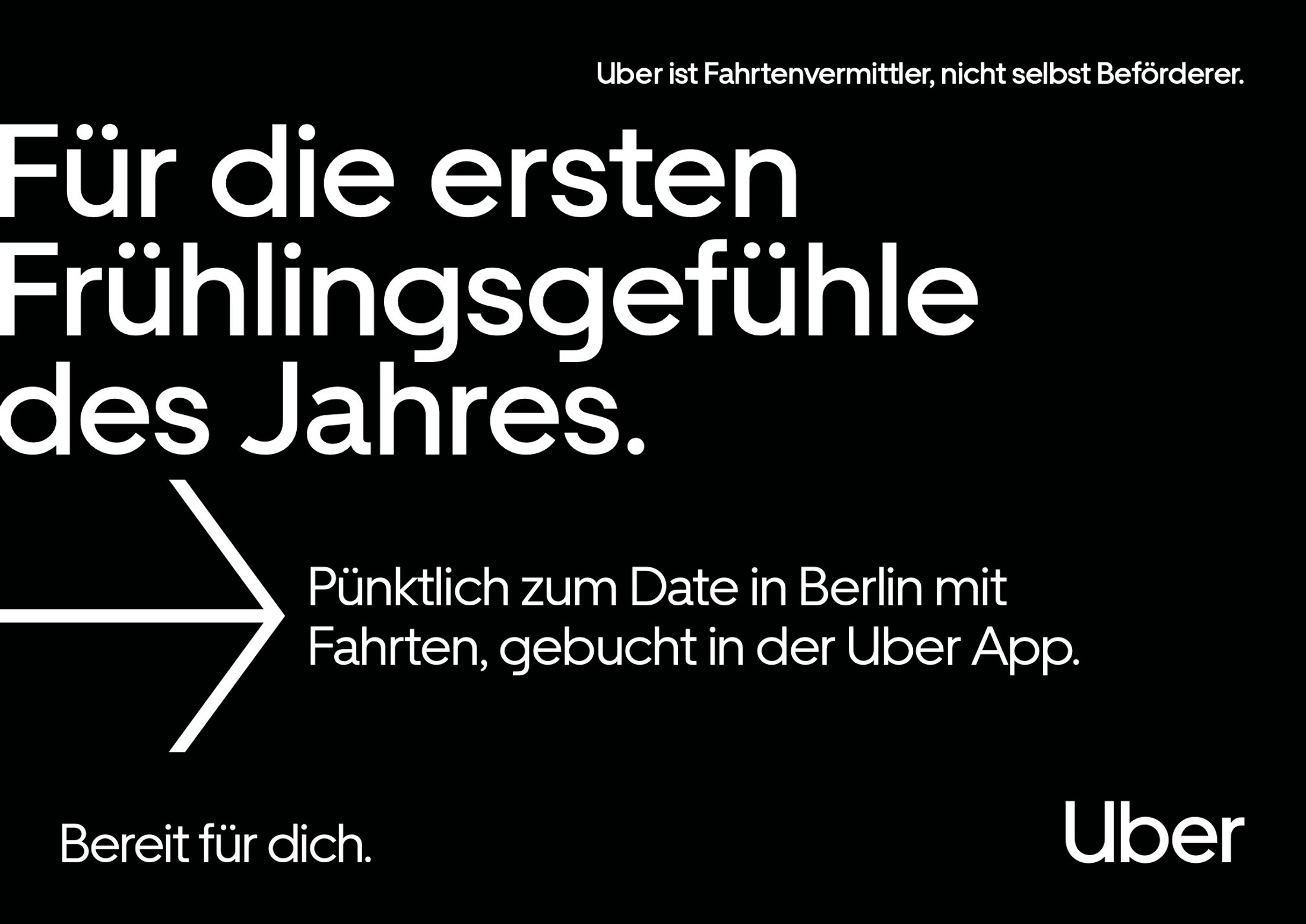 Uber For Everyone campaign poster in German
