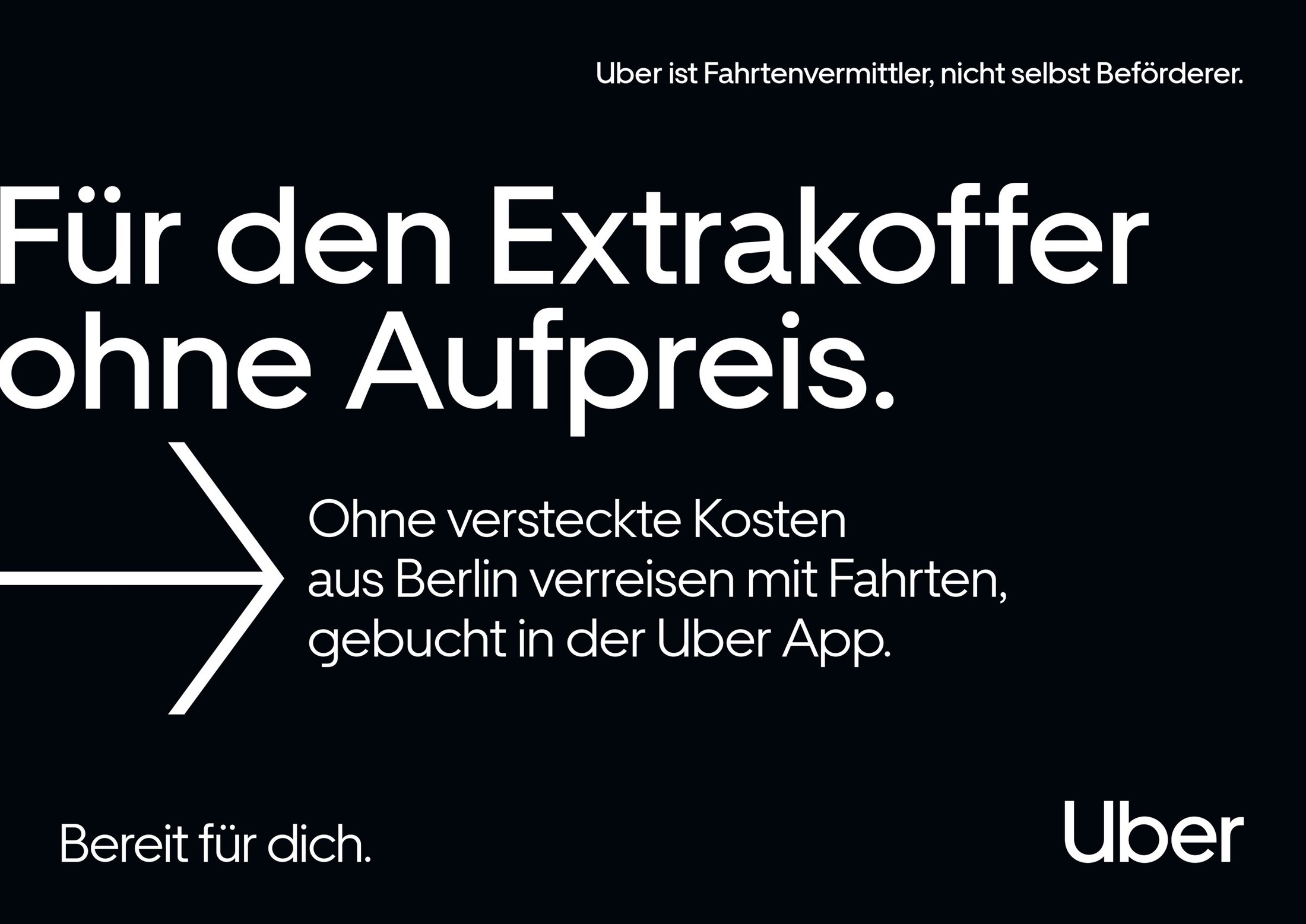 Uber For Everyone campaign poster in German