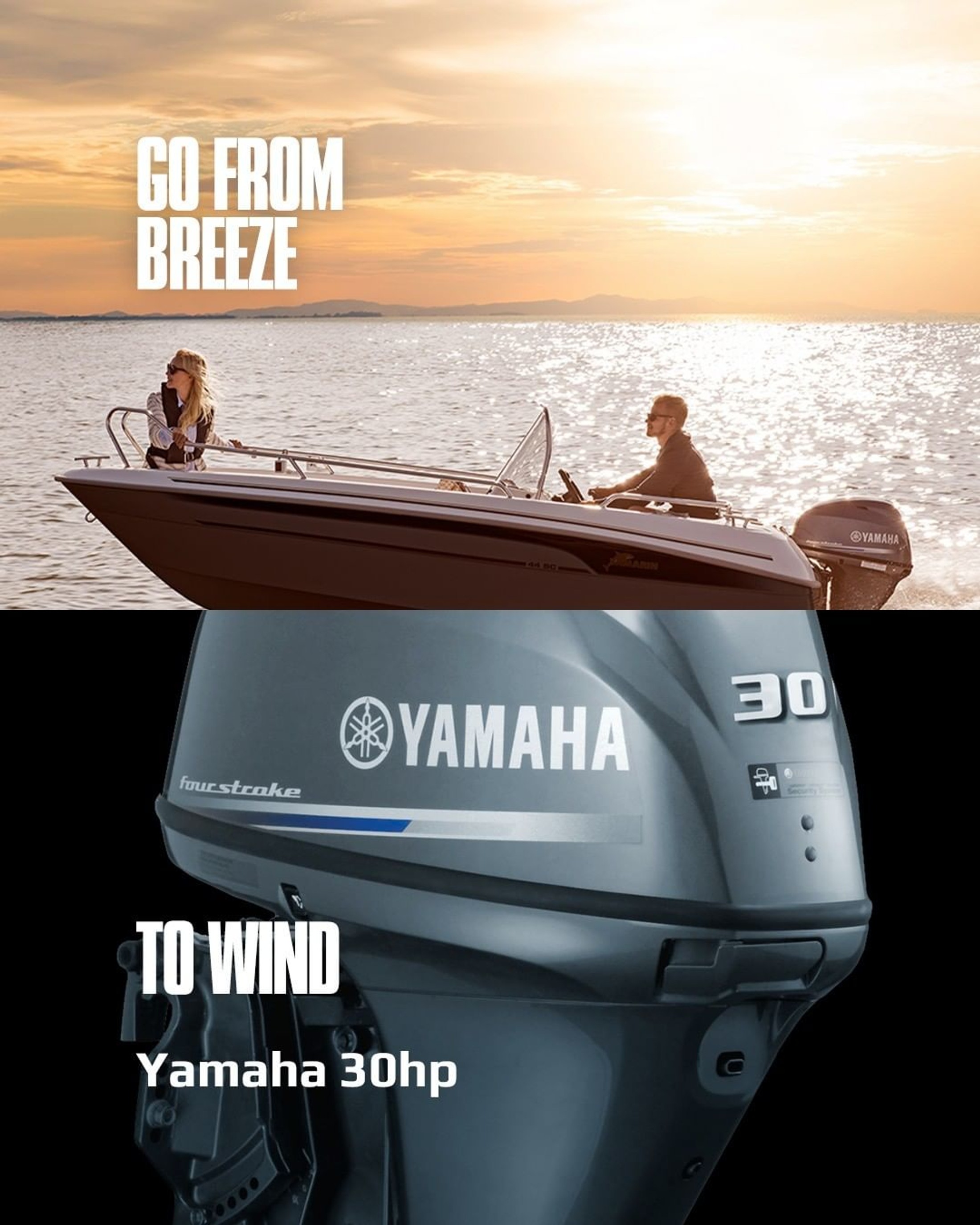 Go from breeze to wind.