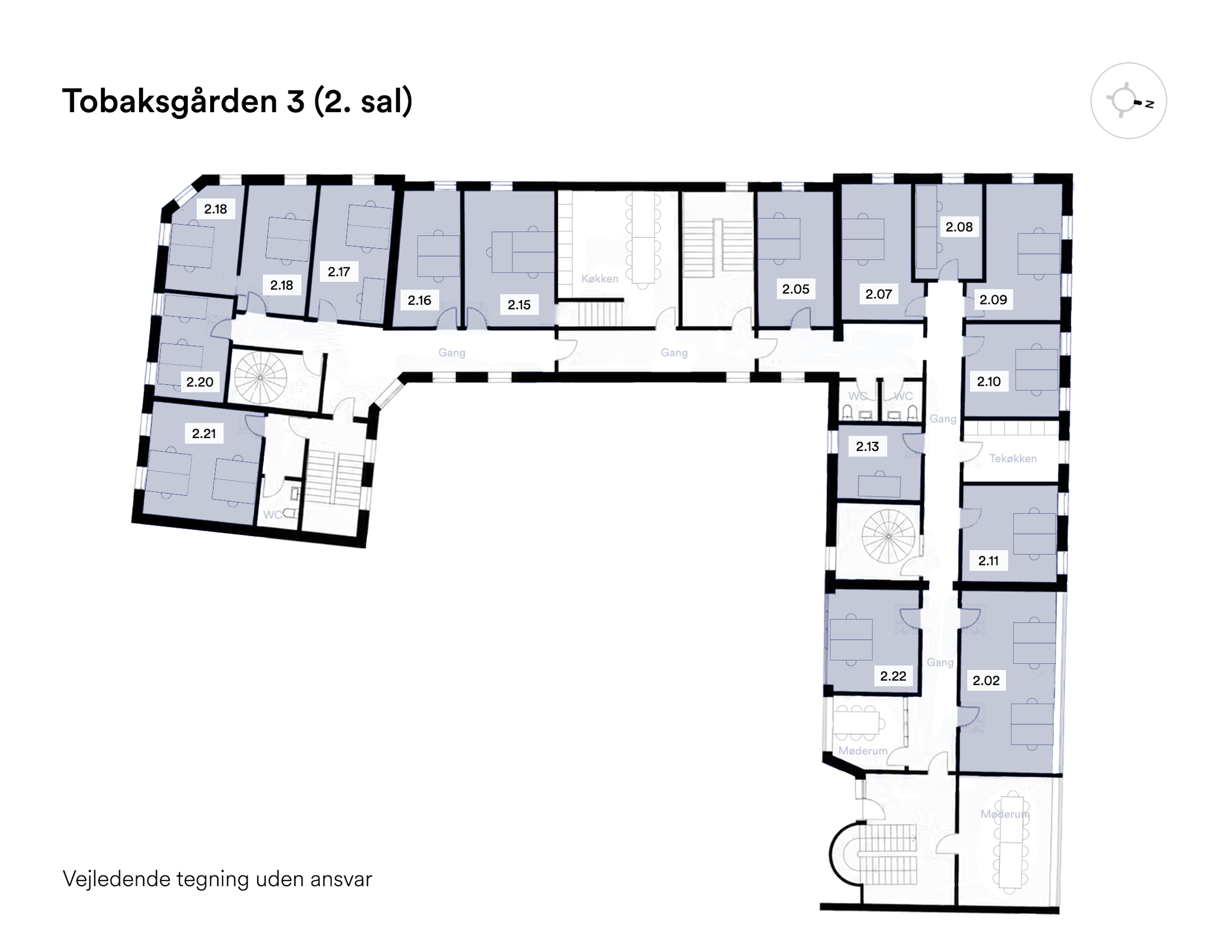 Plantegning, 2.sal