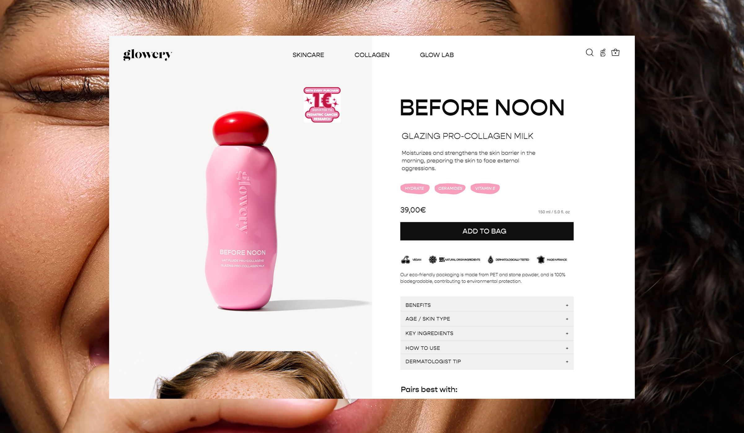 Glowery — product page redesign