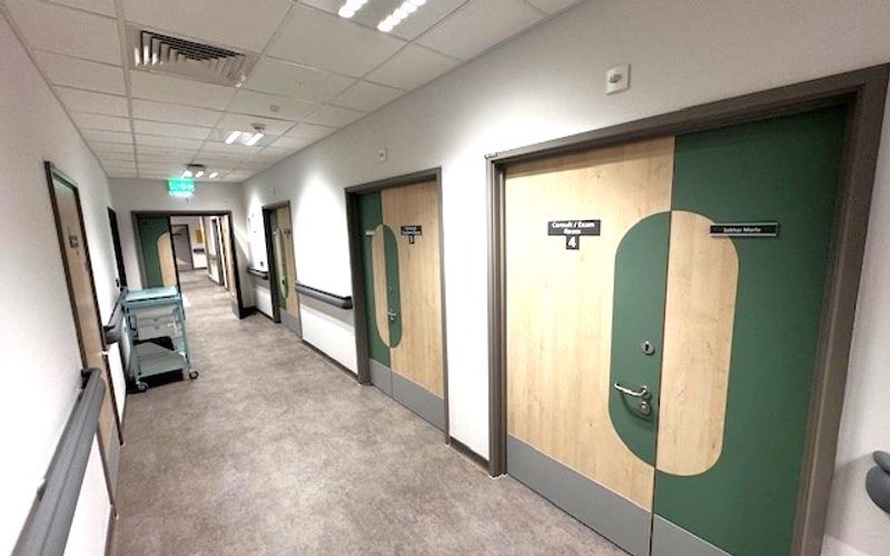 Dual Laminate Fire Doors for the New Breast Care Centre at UHNM County Hospital