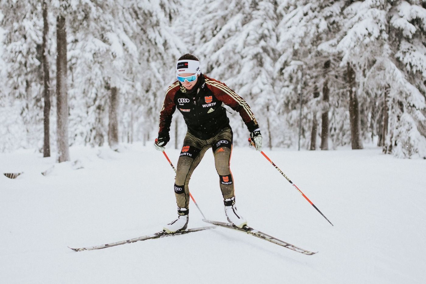 Portraitfotos Biathletin Julia Belger - Restored Image