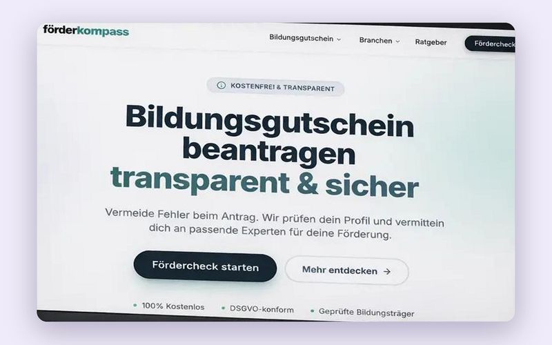Förderkompass – von der Suche zur passenden Förderung