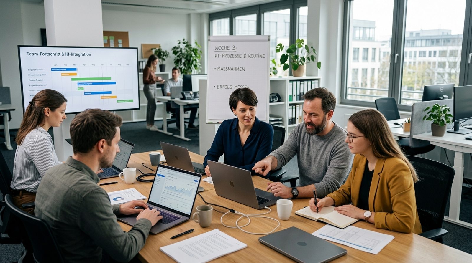KI im Team einführen: Ein 6-Wochen-Plan, der im Alltag funktioniert
