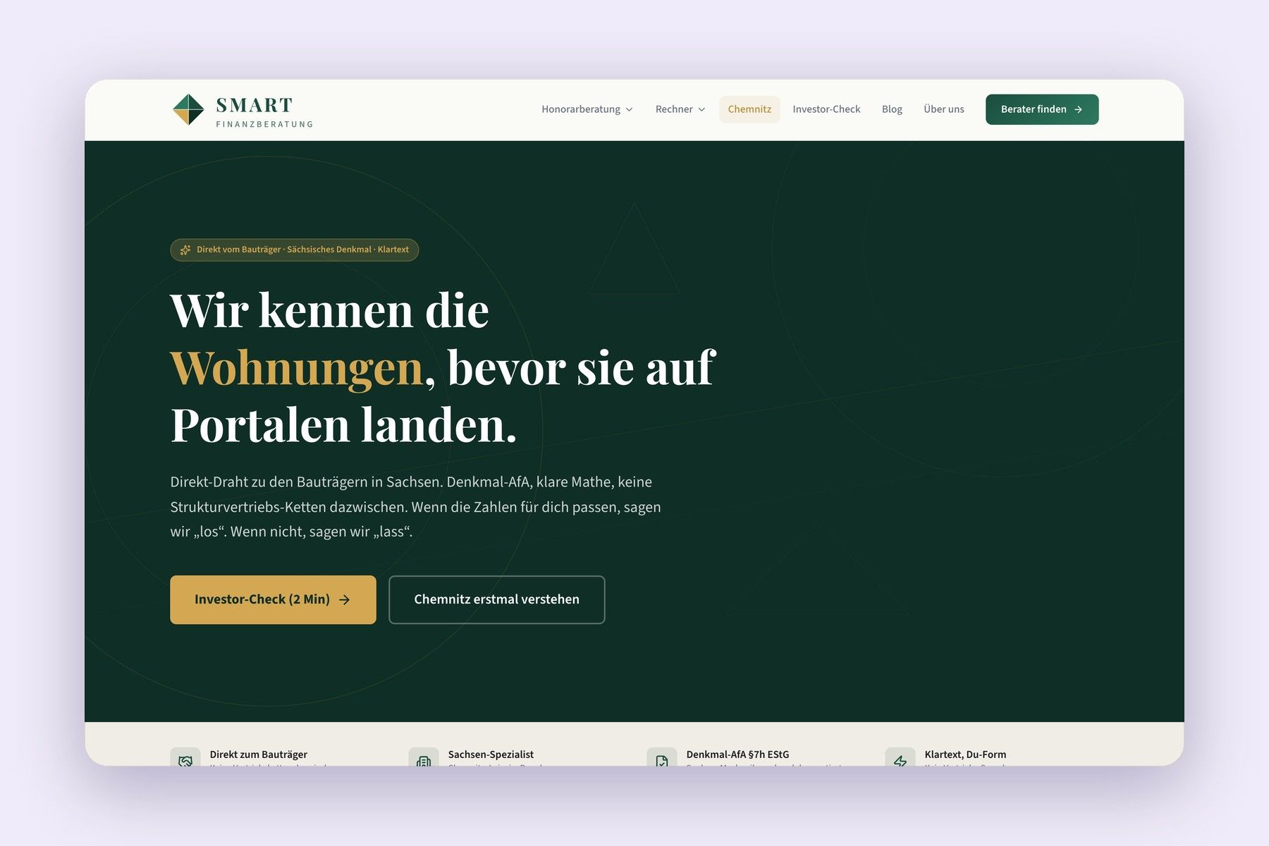 Smart Finanzberatung – Rechner, Content und Lead-Routing