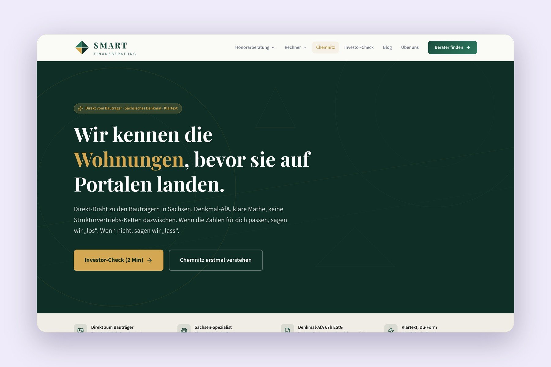 Smart Finanzberatung – Rechner, Content und Lead-Routing – Projektübersicht